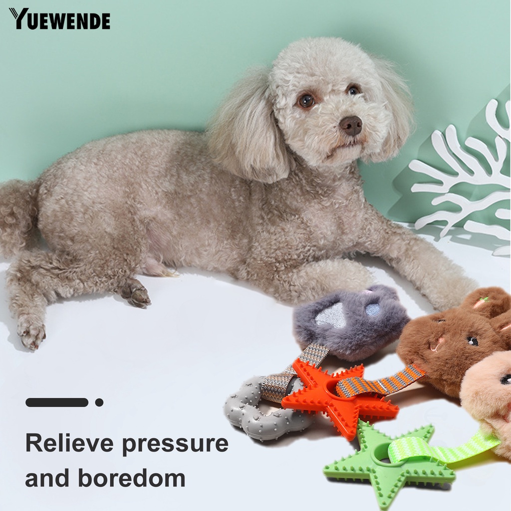 Yr.t Đồ Chơi Nhai Gặm Tương Tác Giảm Căng Thẳng Không Mùi Thiết Kế Hoạt Hình Chống Cắn Có Thể Tái Sử Dụng Cho Thú Cưng