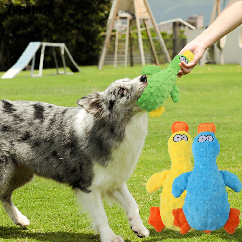 Đồ Chơi Nhồi Bông Hình Vịt Hoạt Hình Có Âm Thanh Chống Cắn Cho Thú Cưng