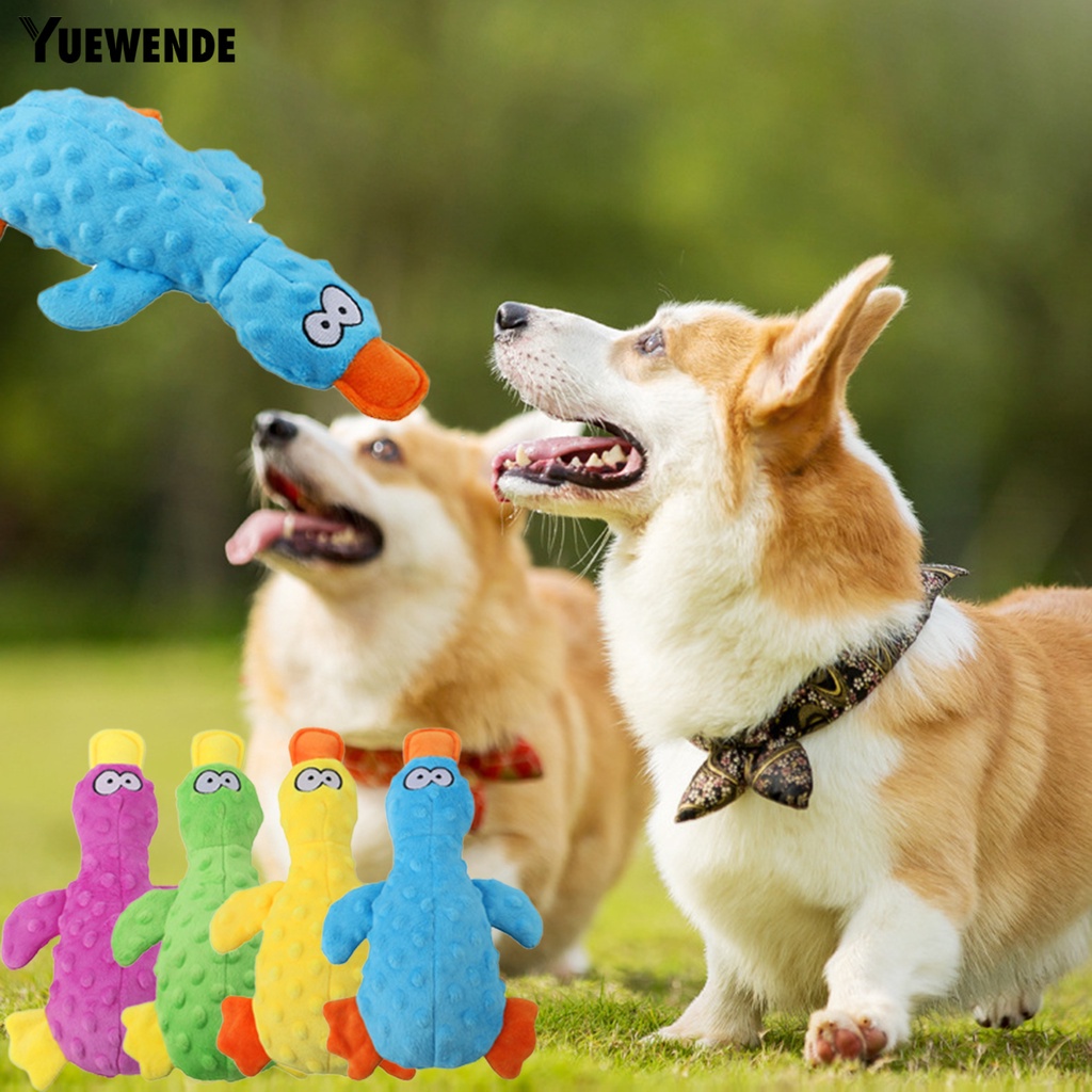 Đồ Chơi Nhồi Bông Hình Vịt Hoạt Hình Có Âm Thanh Chống Cắn Cho Thú Cưng