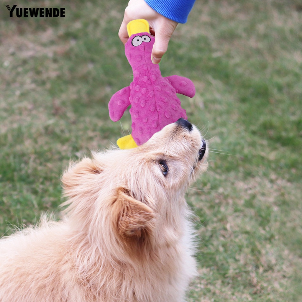 Đồ Chơi Nhồi Bông Hình Vịt Hoạt Hình Có Âm Thanh Chống Cắn Cho Thú Cưng