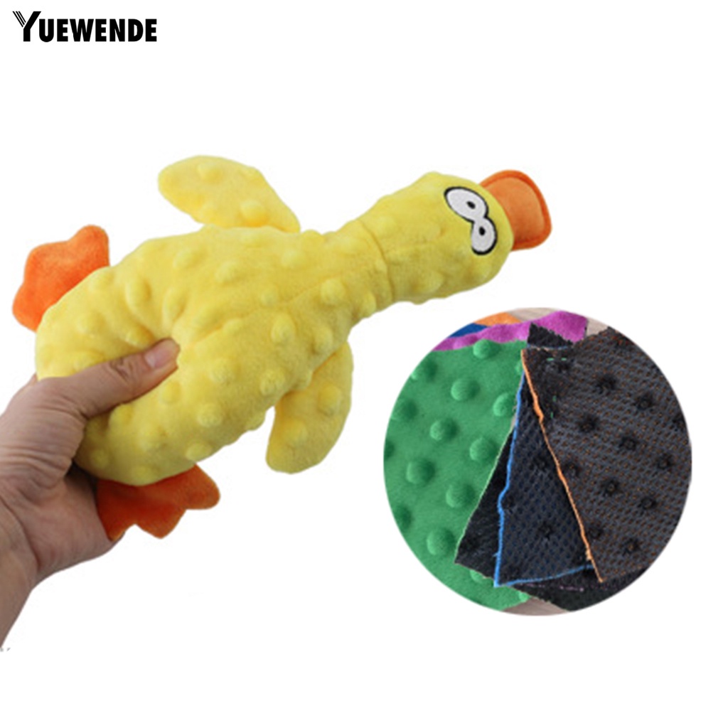 Đồ Chơi Nhồi Bông Hình Vịt Hoạt Hình Có Âm Thanh Chống Cắn Cho Thú Cưng