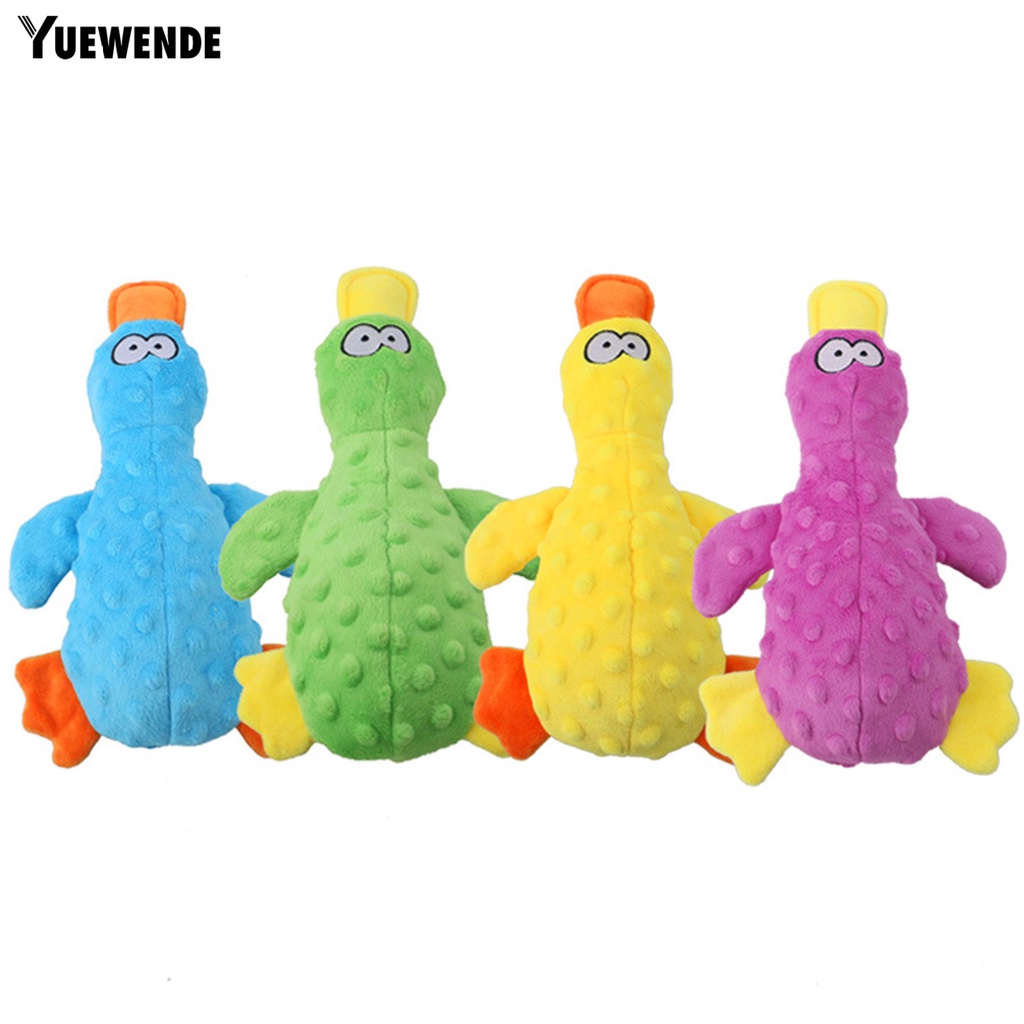 Đồ Chơi Nhồi Bông Hình Vịt Hoạt Hình Có Âm Thanh Chống Cắn Cho Thú Cưng