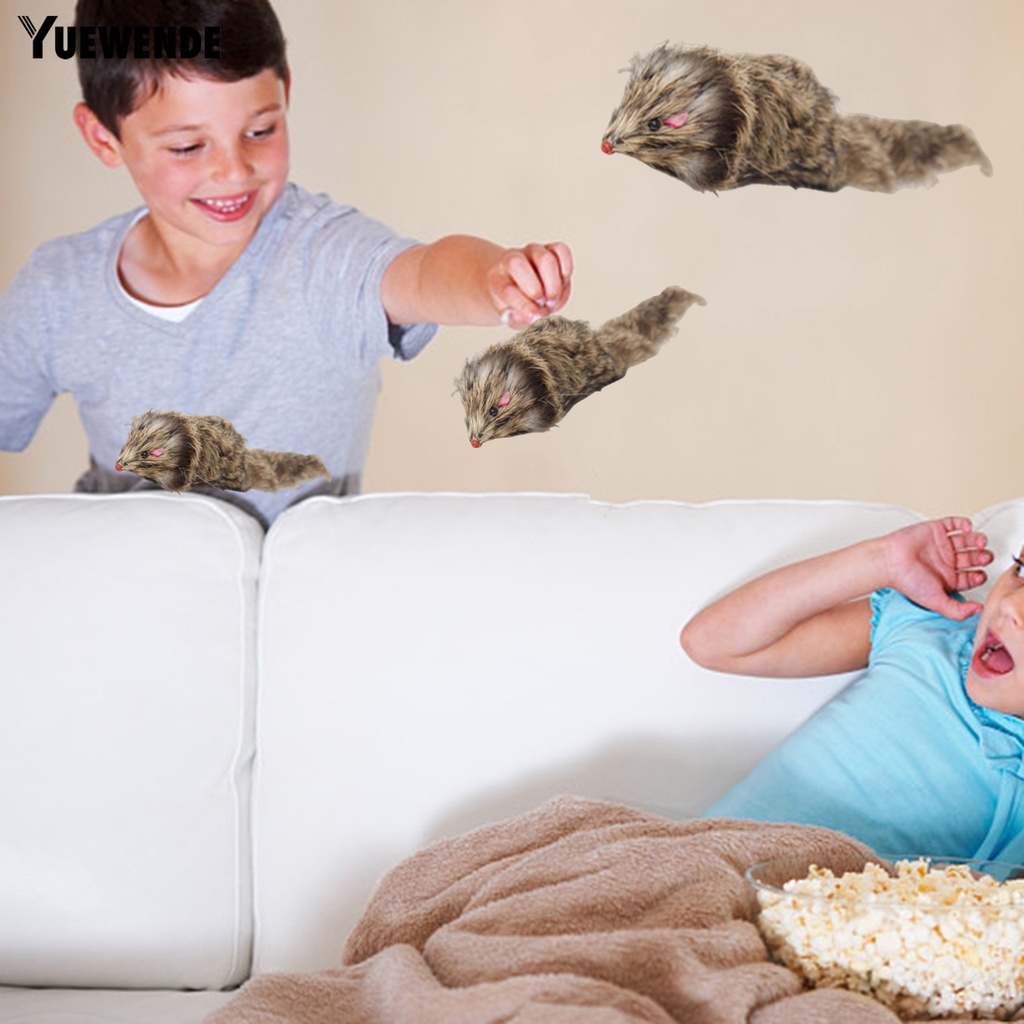 Đồ Chơi Chuột Nhồi Bông Bắt Mắt Sống Động Tương Tác Với Mèo Cưng