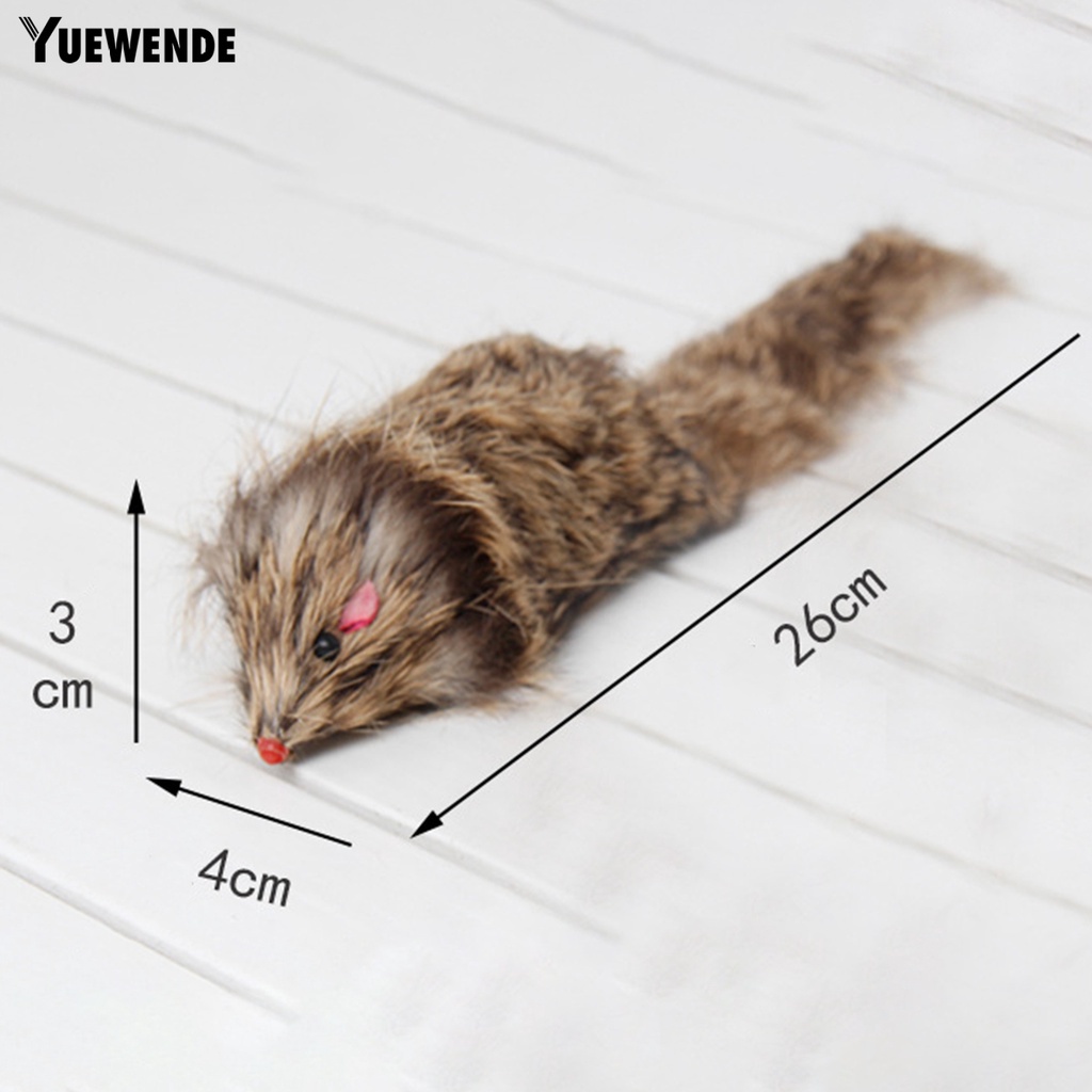 Đồ Chơi Chuột Nhồi Bông Bắt Mắt Sống Động Tương Tác Với Mèo Cưng