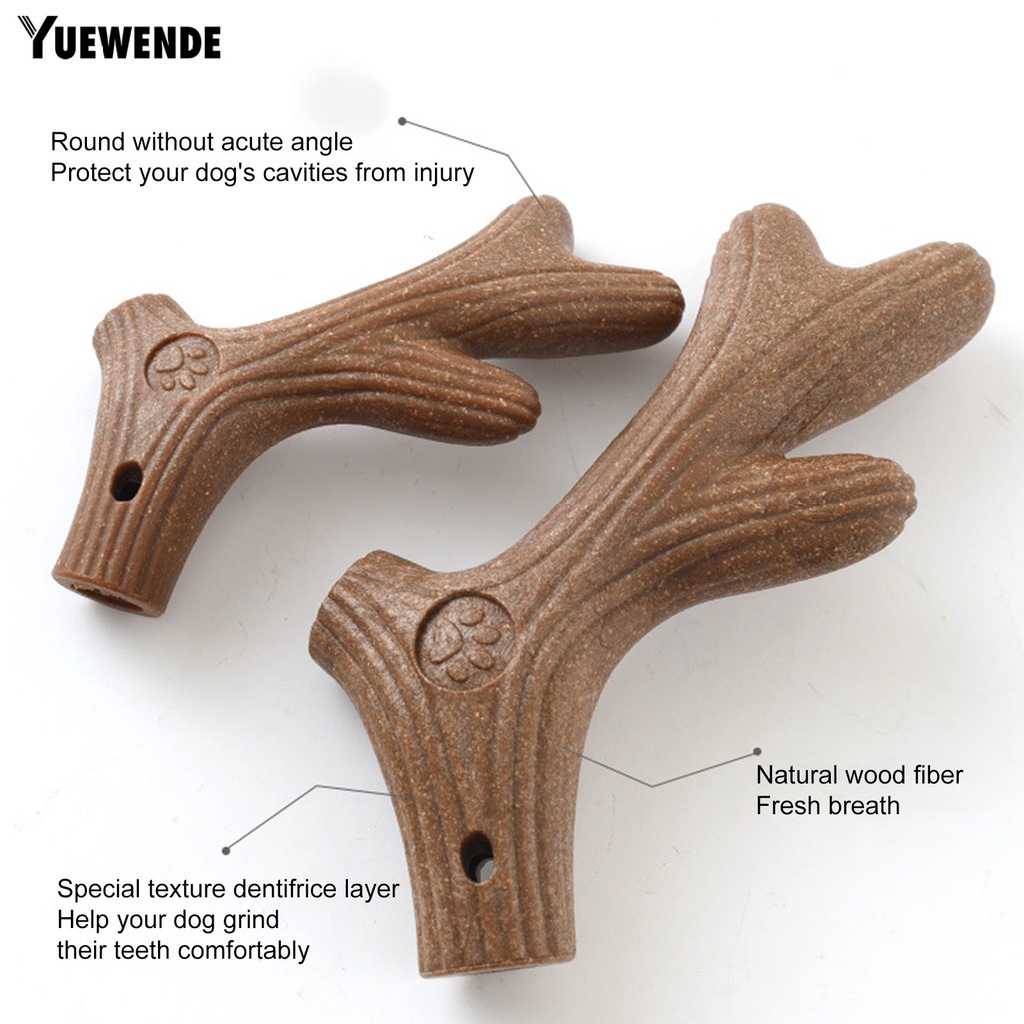 Yr.t Đồ Chơi Sợi Gỗ Tự Nhiên Kết Cấu Răng Giải Tỏa Căng Thẳng An Toàn Cho Thú Cưng