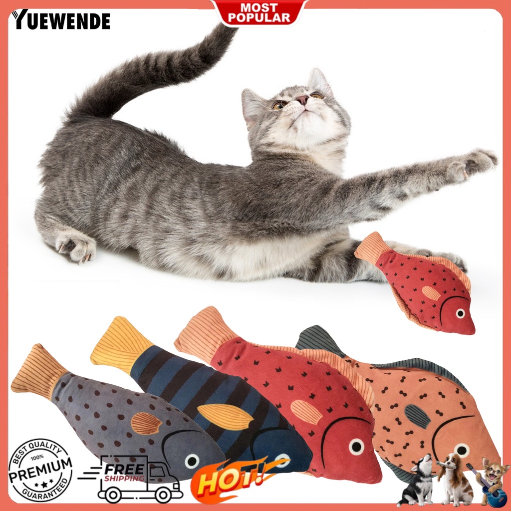 Cá Nhồi Bông Đồ Chơi Mềm Mại Chống Cắn Cho Mèo Cưng