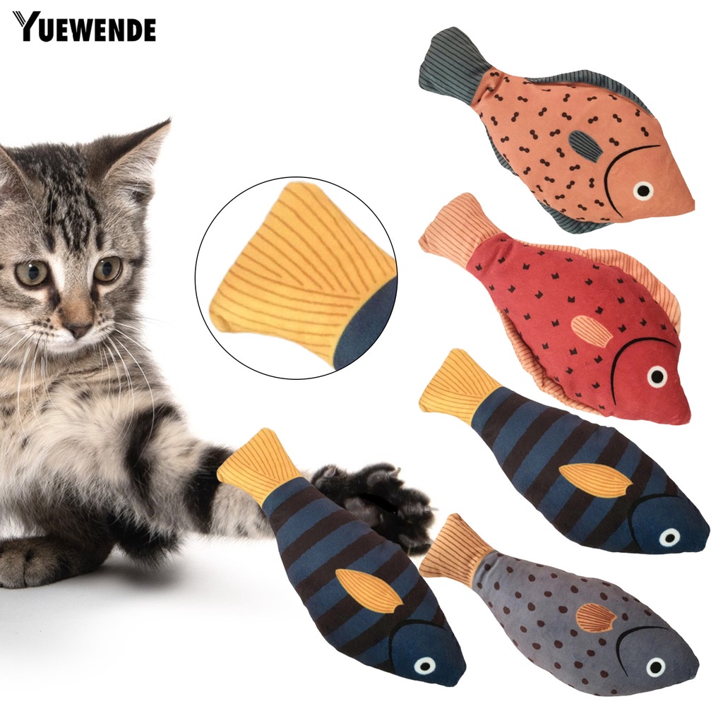 Cá Nhồi Bông Đồ Chơi Mềm Mại Chống Cắn Cho Mèo Cưng