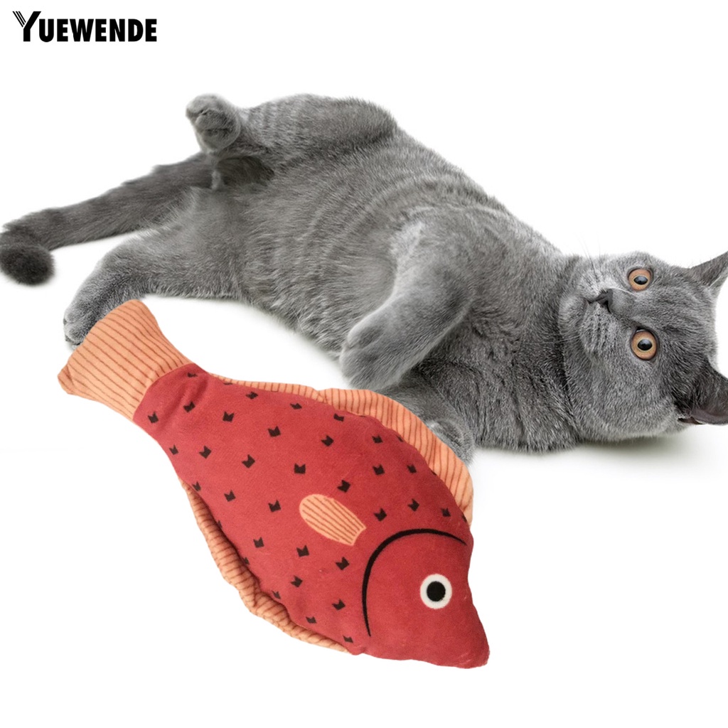 Cá Nhồi Bông Đồ Chơi Mềm Mại Chống Cắn Cho Mèo Cưng