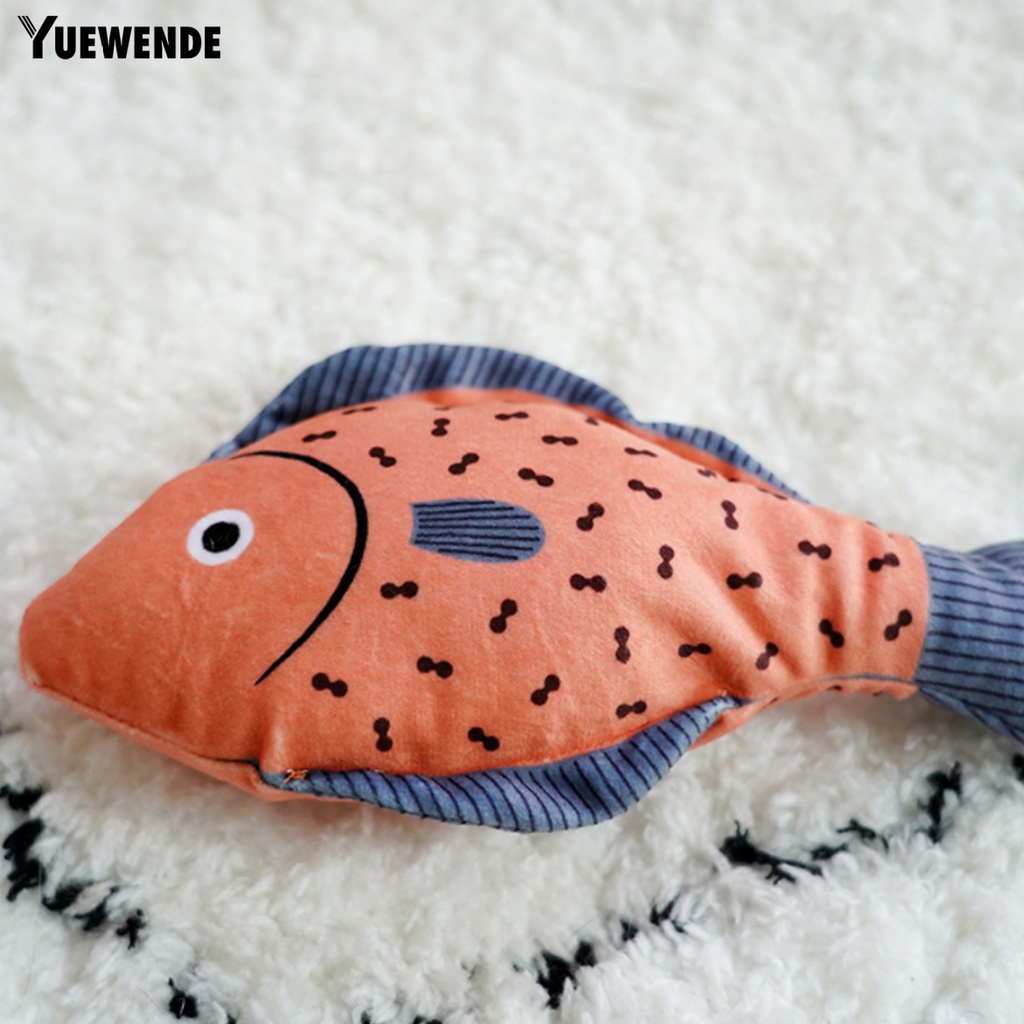 Cá Nhồi Bông Đồ Chơi Mềm Mại Chống Cắn Cho Mèo Cưng