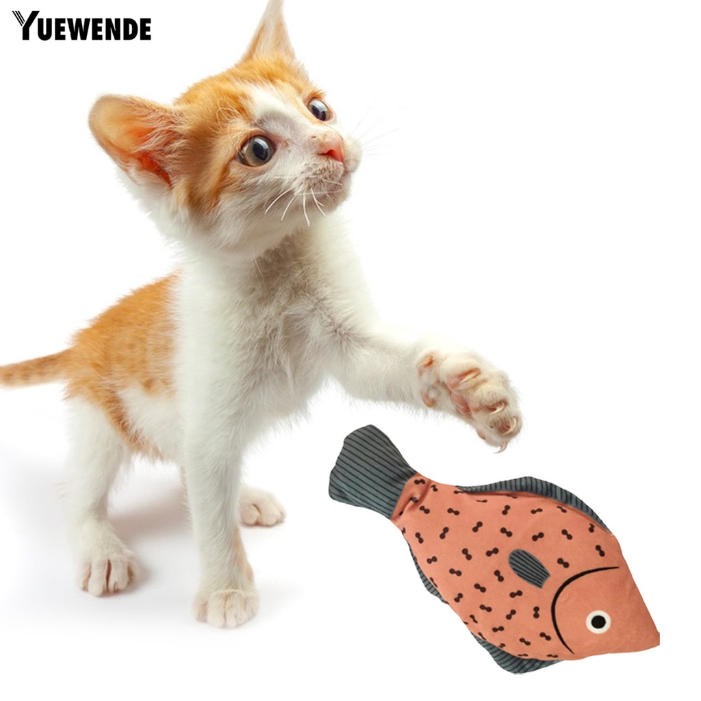 Cá Nhồi Bông Đồ Chơi Mềm Mại Chống Cắn Cho Mèo Cưng