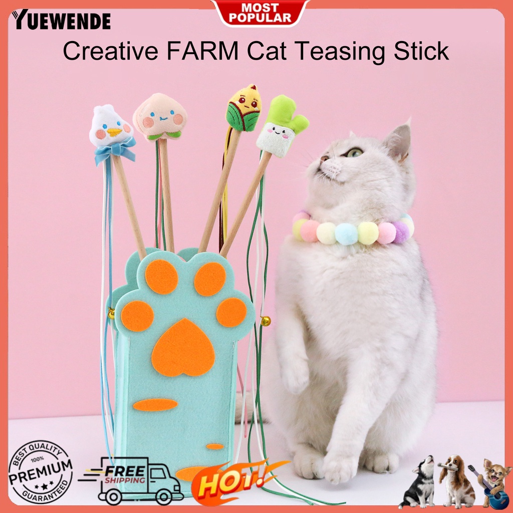 Gậy Trêu Mèo Hình Hoạt Hình Sáng Tạo Có Chuông Và Tua Rua Giúp Giảm Căng Thẳng