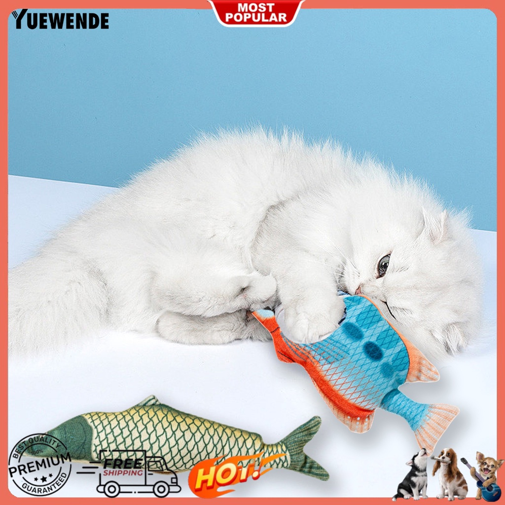 Đồ Chơi Cá Nhồi Bông 3D Mềm Mại Chống Cắn Cho Mèo Cưng