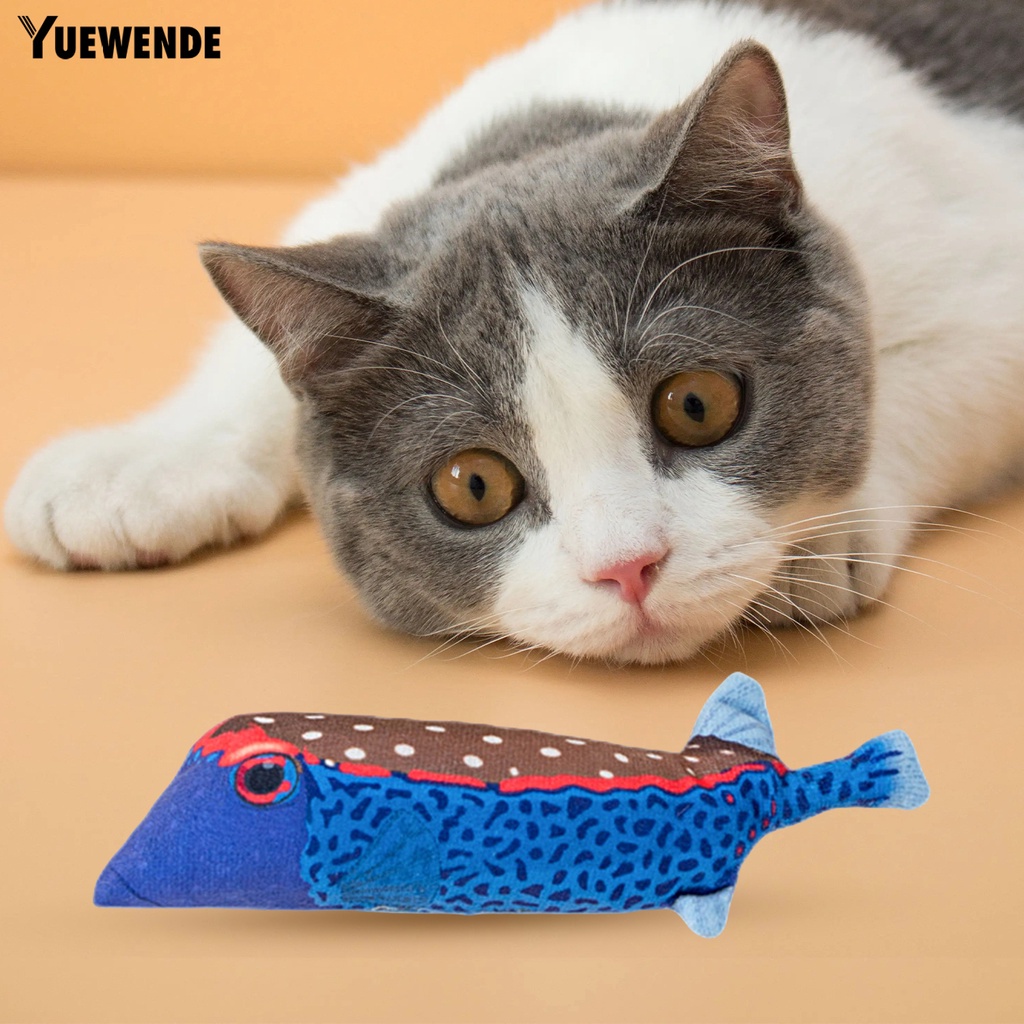 Đồ Chơi Cá Nhồi Bông 3D Mềm Mại Chống Cắn Cho Mèo Cưng