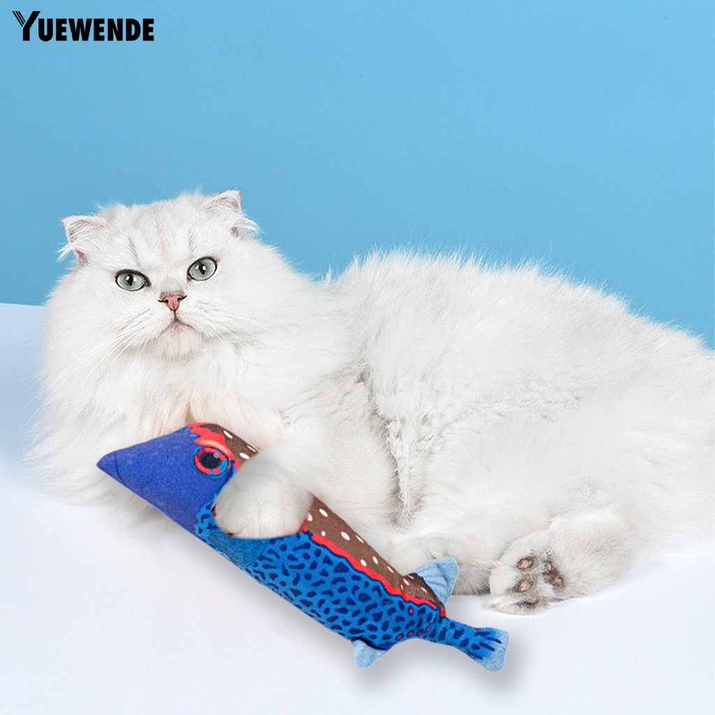 Đồ Chơi Cá Nhồi Bông 3D Mềm Mại Chống Cắn Cho Mèo Cưng