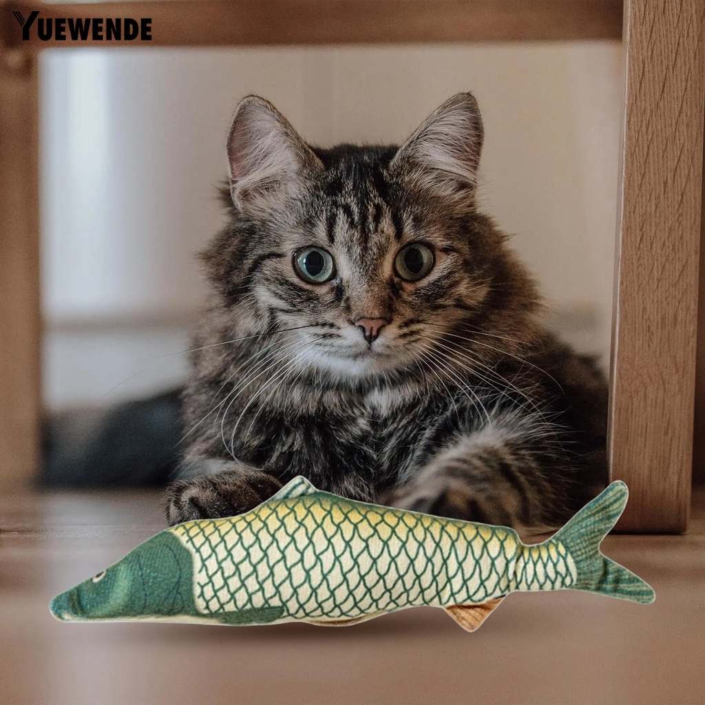 Đồ Chơi Cá Nhồi Bông 3D Mềm Mại Chống Cắn Cho Mèo Cưng