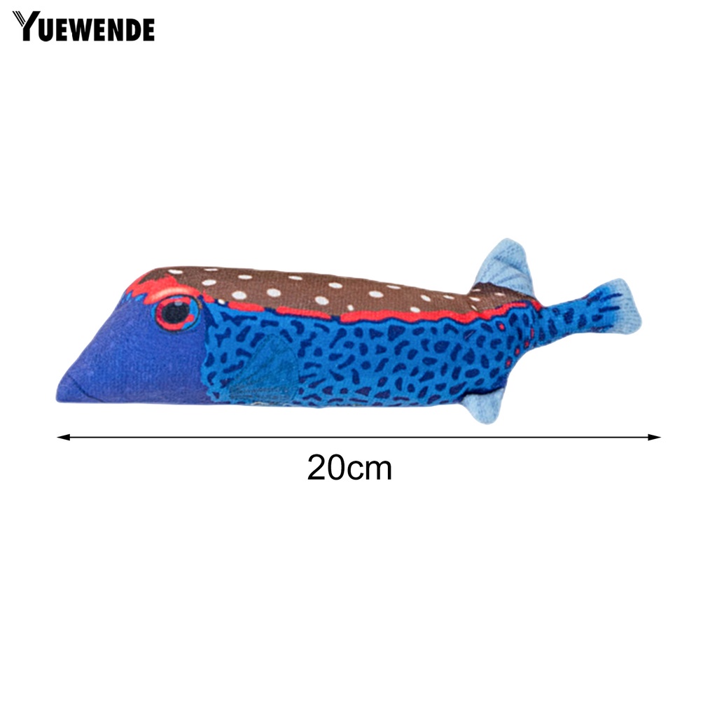 Đồ Chơi Cá Nhồi Bông 3D Mềm Mại Chống Cắn Cho Mèo Cưng