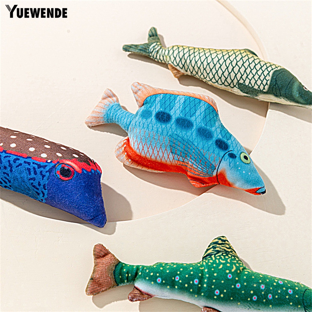 Đồ Chơi Cá Nhồi Bông 3D Mềm Mại Chống Cắn Cho Mèo Cưng