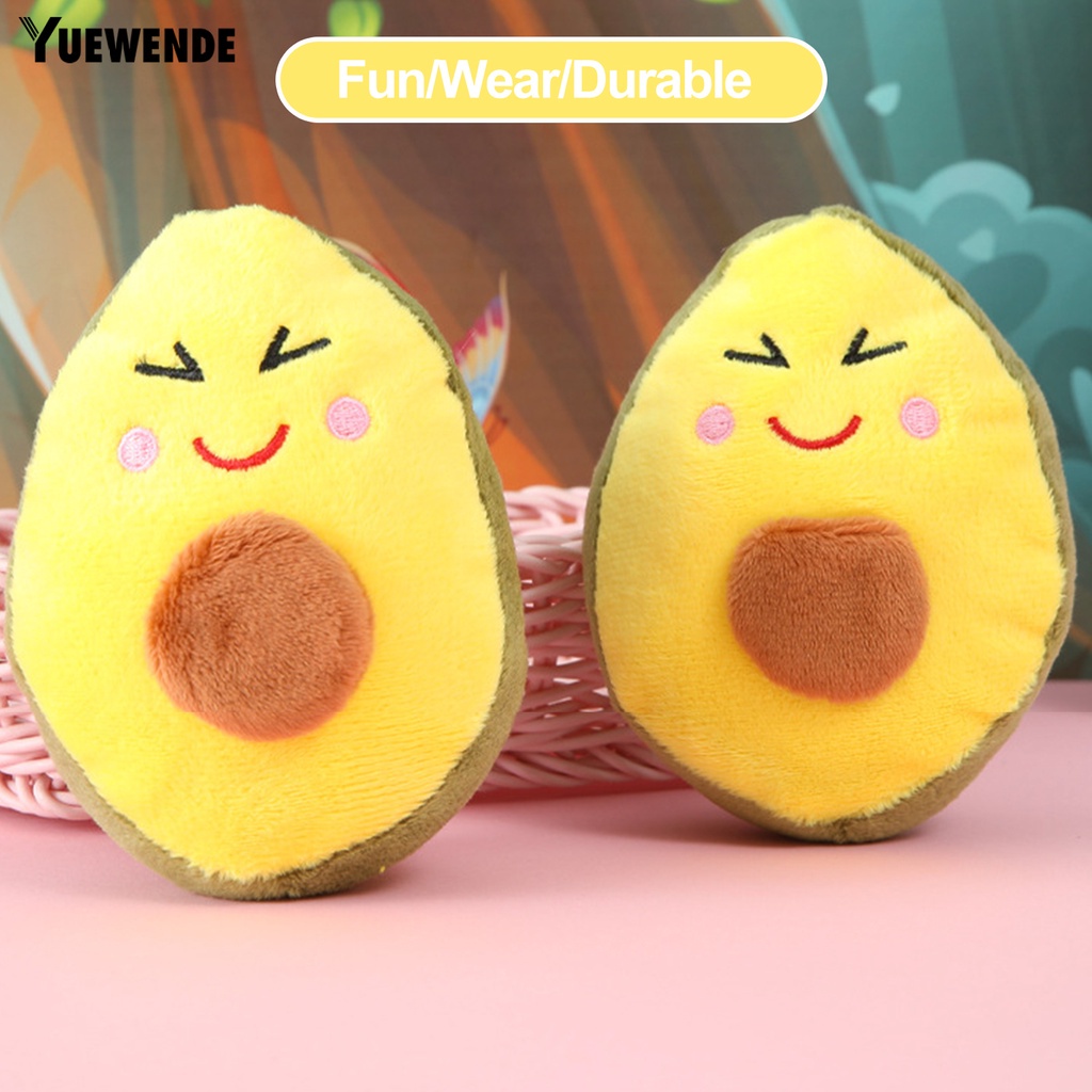 Đồ Chơi Mềm Mại Hình Quả Bơ Phát Ra Âm Thanh Vui Nhộn Cho Thú Cưng