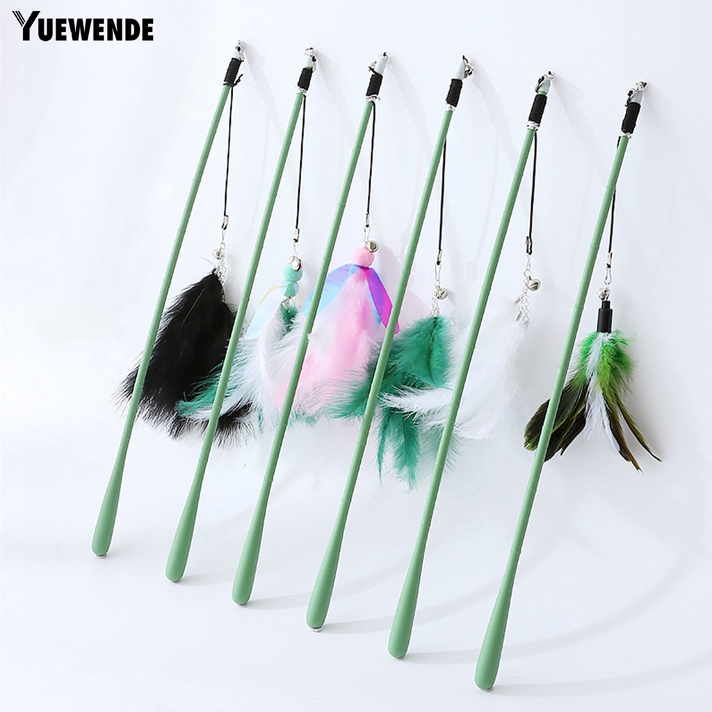 Gậy Trêu Mèo Gắn Lông Vũ Với Chuông Thiết Kế Sáng Tạo Thoải Mái Độc Đáo