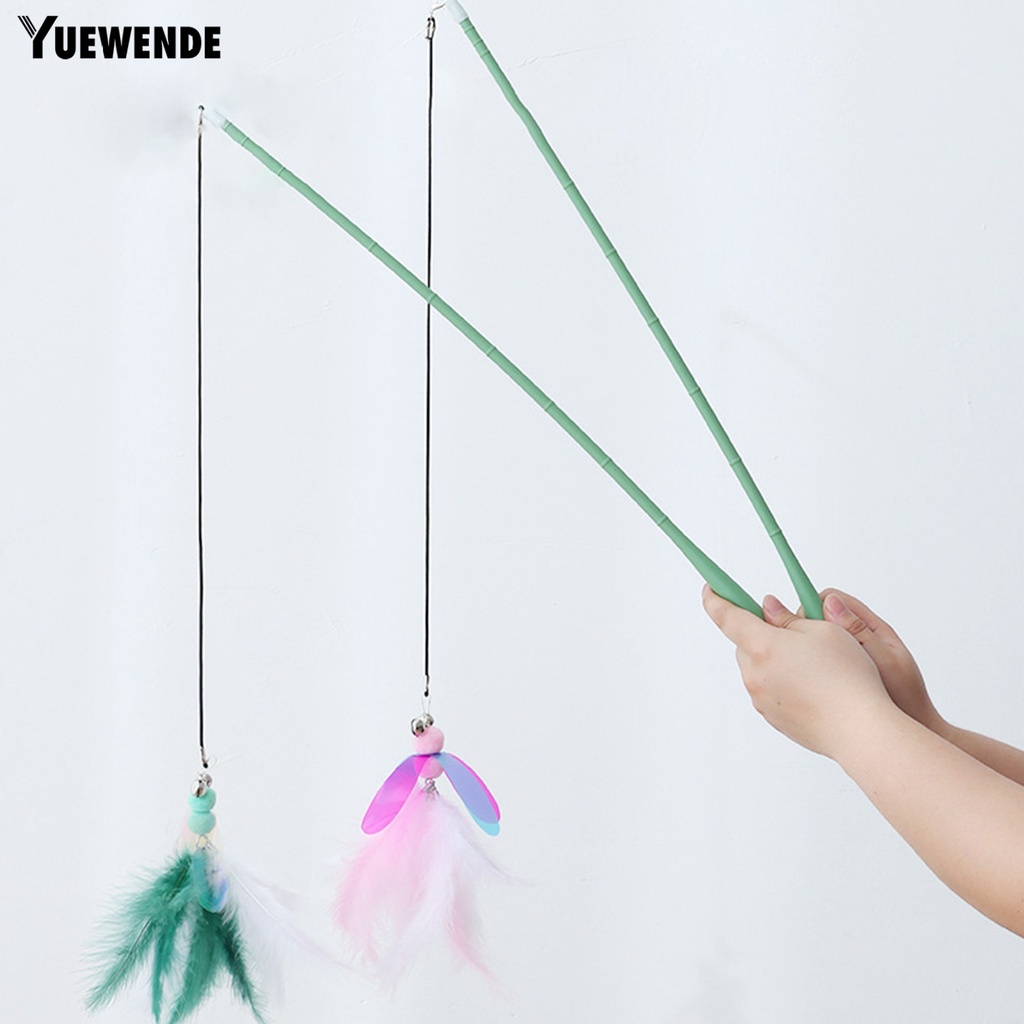 Gậy Trêu Mèo Gắn Lông Vũ Với Chuông Thiết Kế Sáng Tạo Thoải Mái Độc Đáo