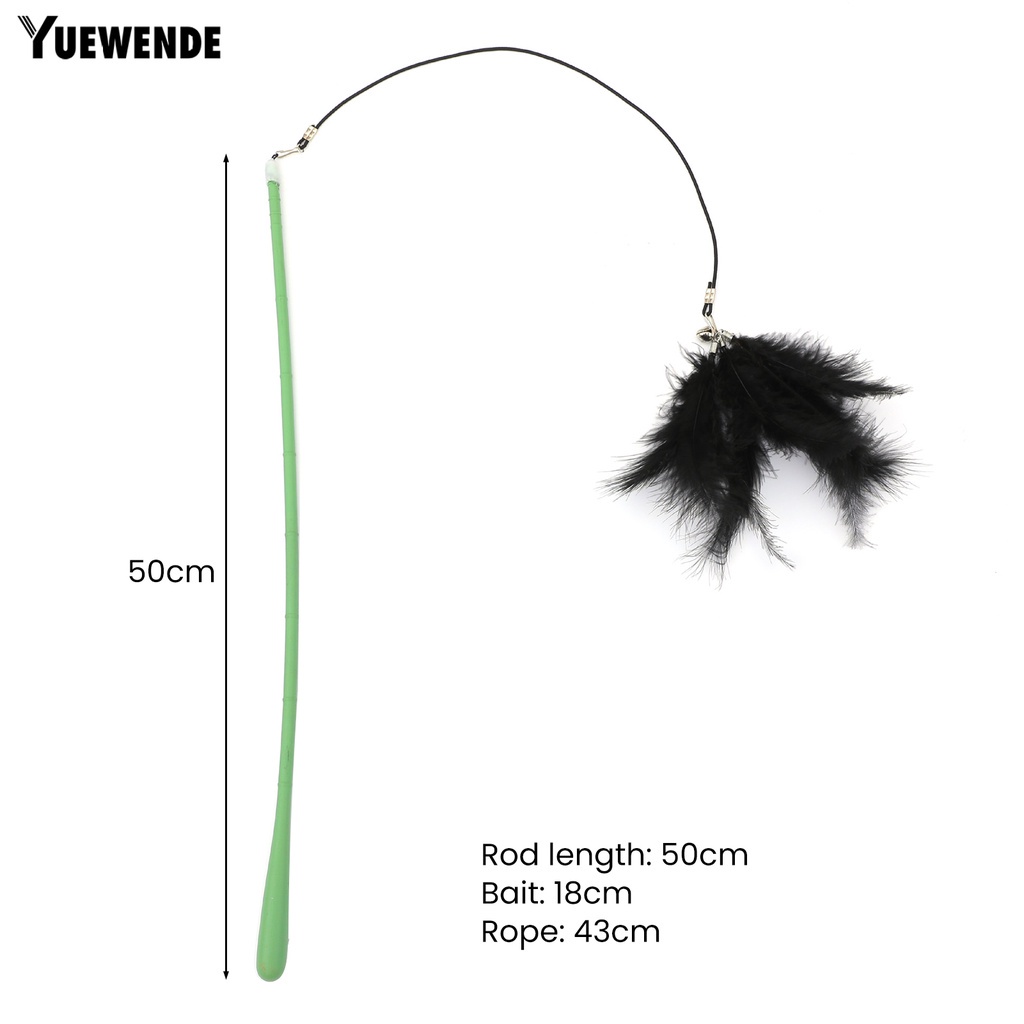 Gậy Trêu Mèo Gắn Lông Vũ Với Chuông Thiết Kế Sáng Tạo Thoải Mái Độc Đáo