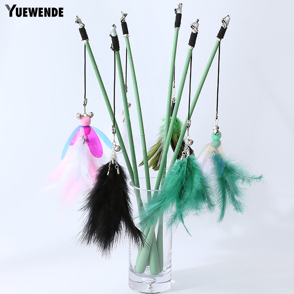 Gậy Trêu Mèo Gắn Lông Vũ Với Chuông Thiết Kế Sáng Tạo Thoải Mái Độc Đáo