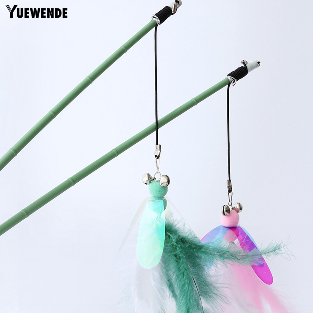 Gậy Trêu Mèo Gắn Lông Vũ Với Chuông Thiết Kế Sáng Tạo Thoải Mái Độc Đáo