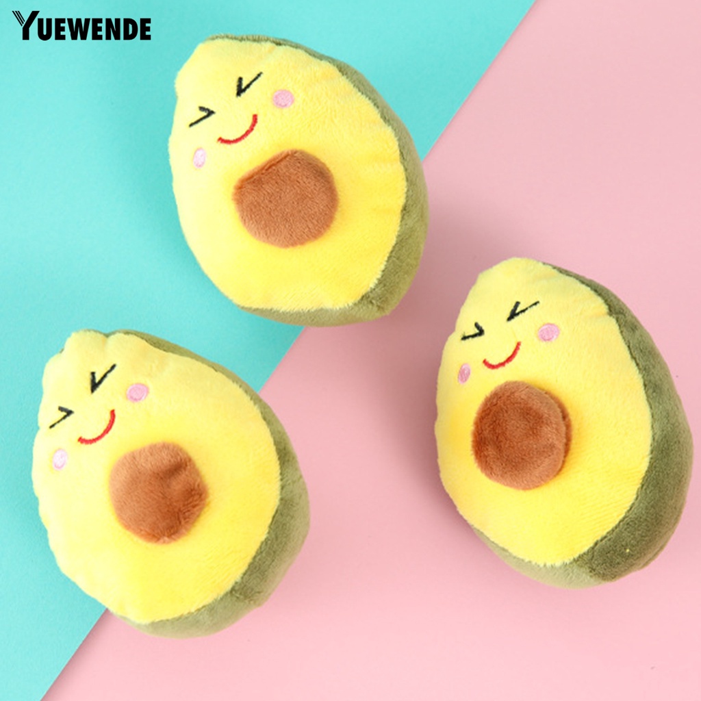 Đồ Chơi Mềm Mại Hình Quả Bơ Phát Ra Âm Thanh Vui Nhộn Cho Thú Cưng