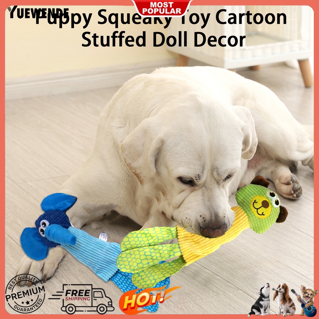 Đồ Chơi Nhồi Bông Hình Thú Hoạt Hình Siêu Mềm Chống Cắn Vui Nhộn Cho Thú Cưng