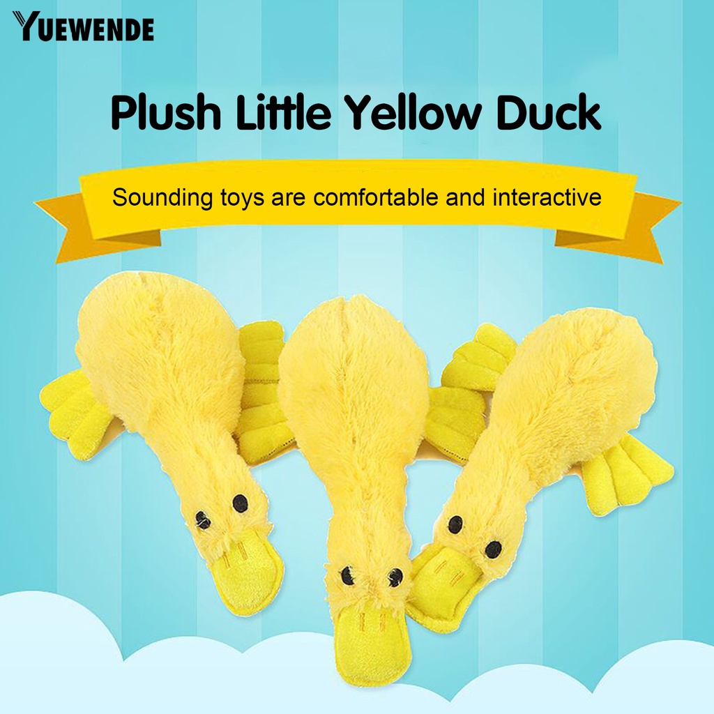 Đồ Chơi Tương Tác Chống Cắn Hình Vịt Vàng Mềm Mại Dễ Thương Cho Thú Cưng