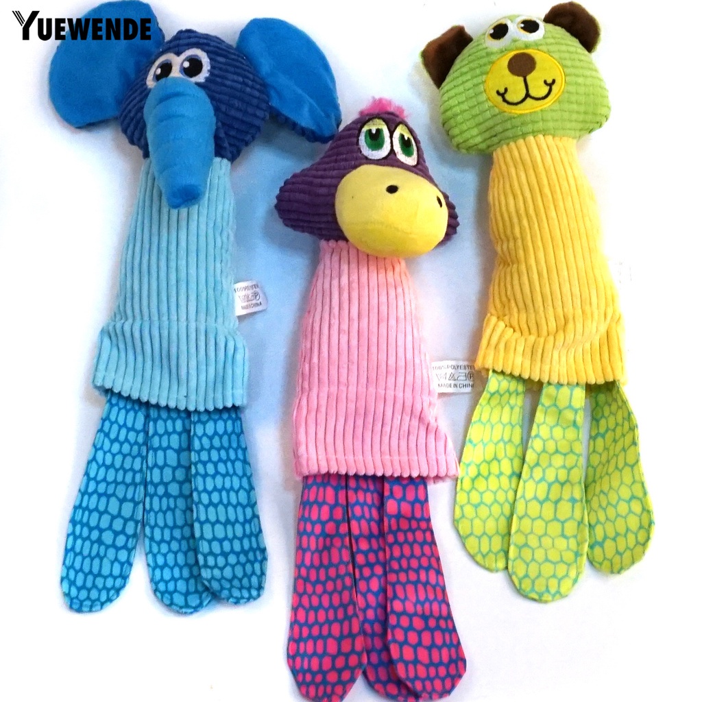 Đồ Chơi Nhồi Bông Hình Thú Hoạt Hình Siêu Mềm Chống Cắn Vui Nhộn Cho Thú Cưng