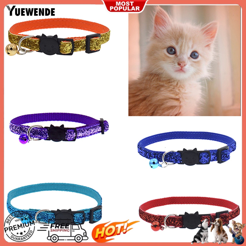 Vòng Cổ Có Chuông Và Kim Tuyến Lấp Lánh Thời Trang Dành Cho Mèo Cưng