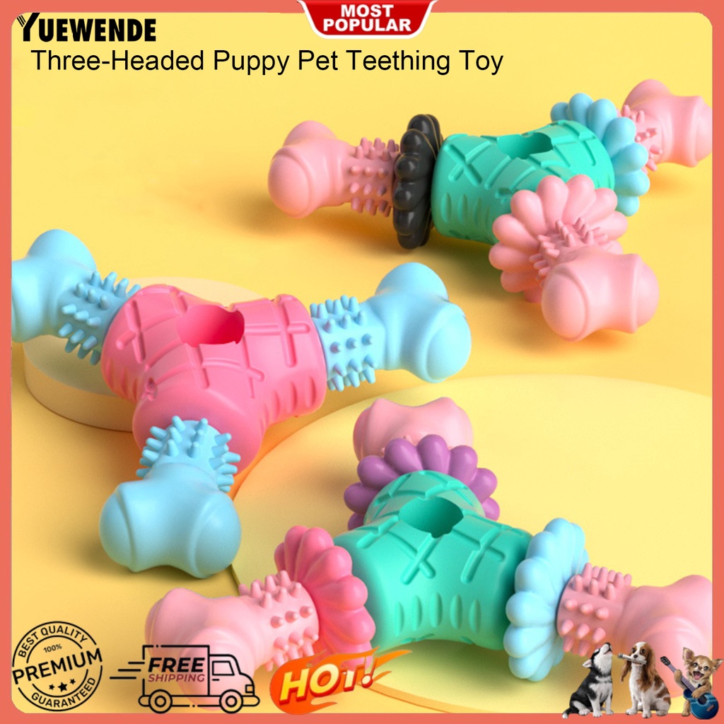 Đồ Chơi Xương Tam Giác Bằng TPR Chống Cắn Tương Tác Với Thú Cưng