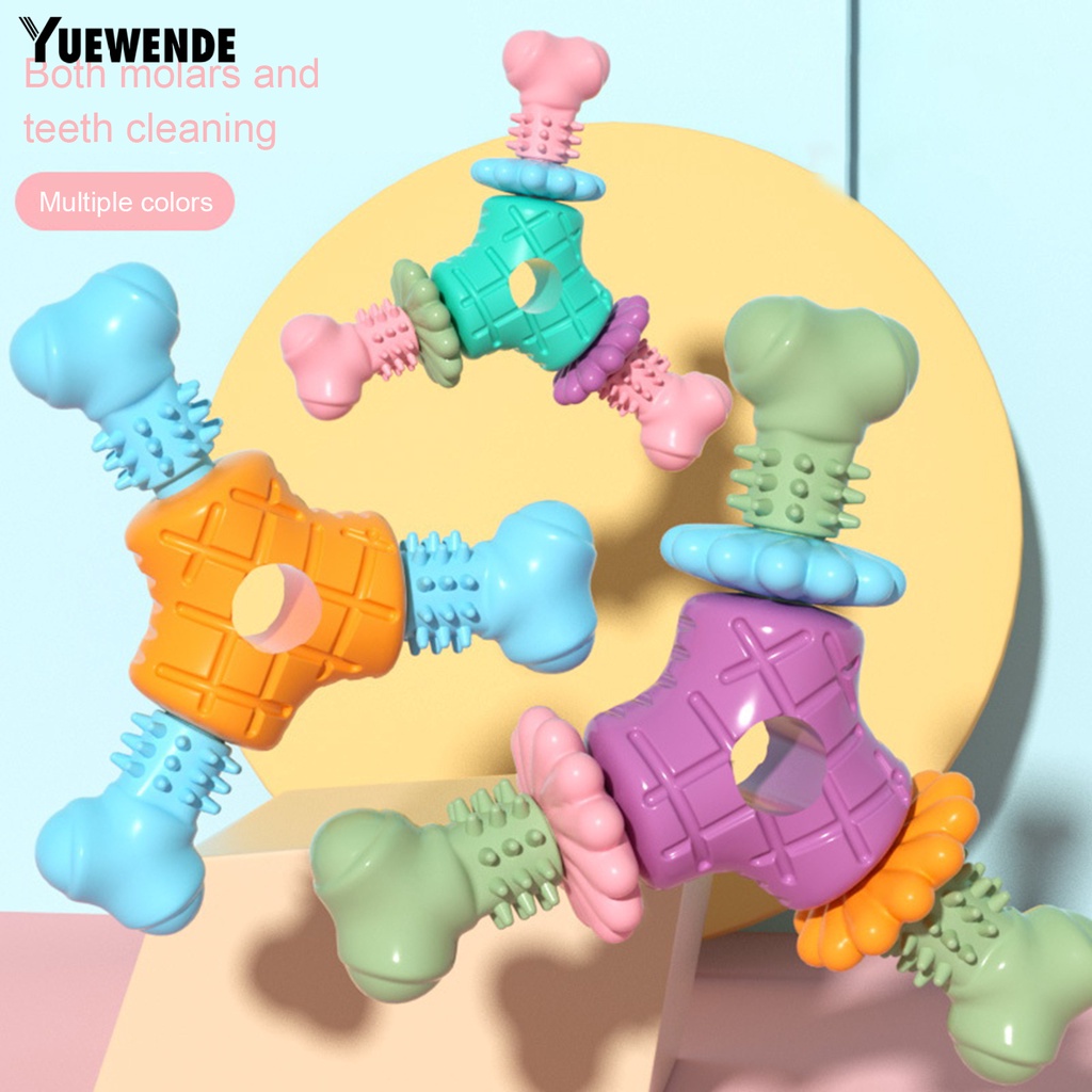 Đồ Chơi Xương Tam Giác Bằng TPR Chống Cắn Tương Tác Với Thú Cưng