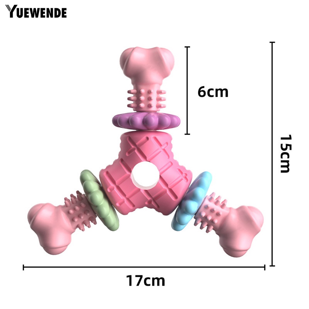 Đồ Chơi Xương Tam Giác Bằng TPR Chống Cắn Tương Tác Với Thú Cưng