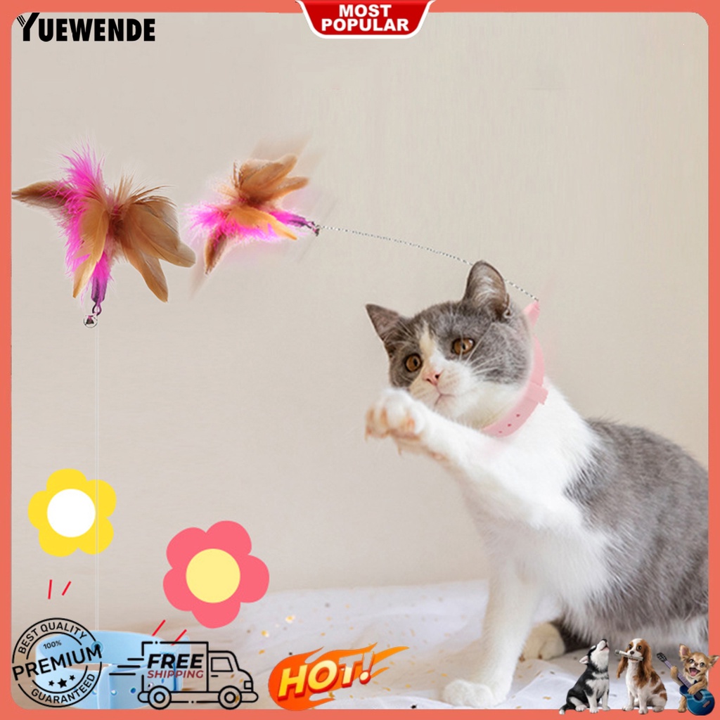 Yr.t Gậy Trêu Mèo Hình Lông Vũ Mắt Dài Thoải Mái Chống Cắn Giảm Áp Lực Vui Nhộn Trong Nhà
