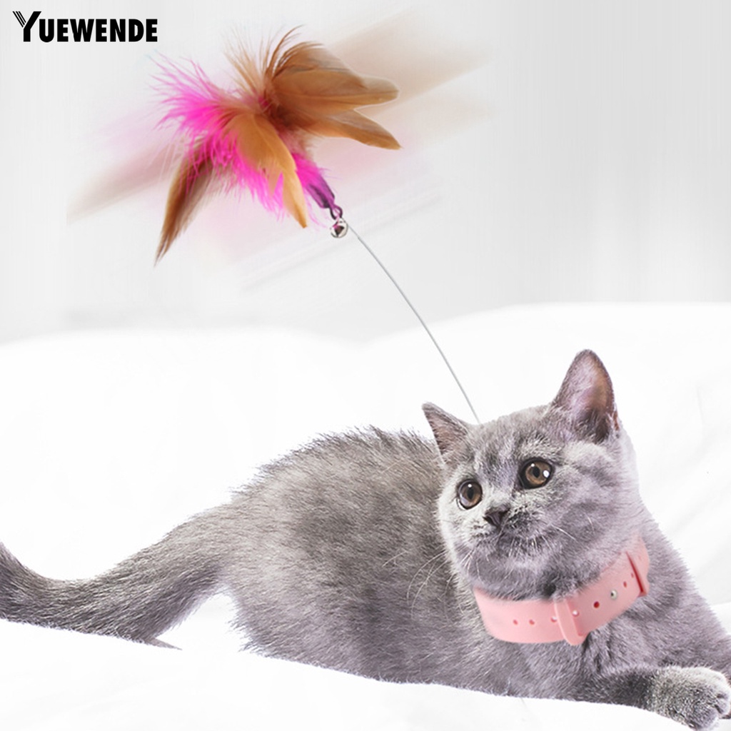 Yr.t Gậy Trêu Mèo Hình Lông Vũ Mắt Dài Thoải Mái Chống Cắn Giảm Áp Lực Vui Nhộn Trong Nhà