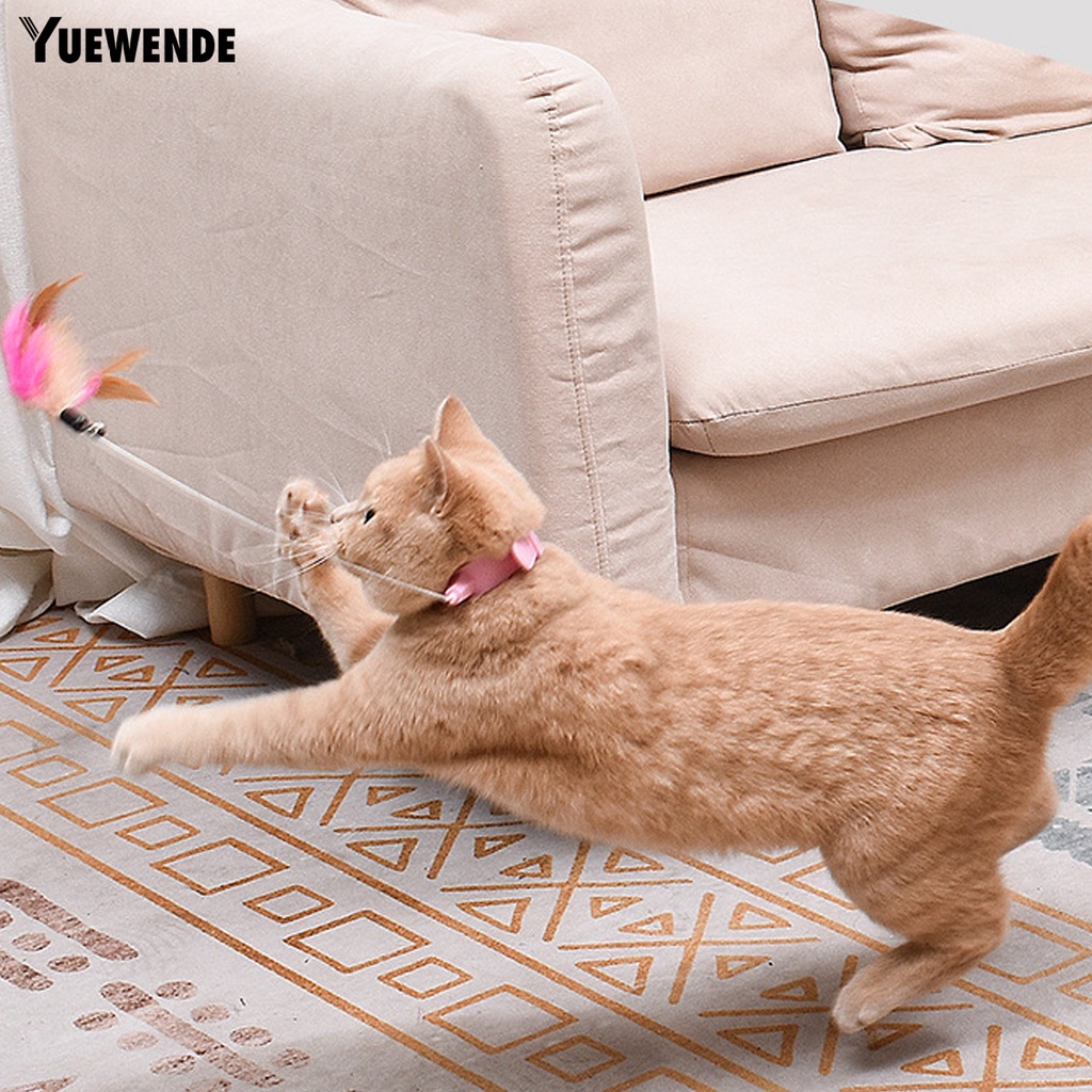 Yr.t Gậy Trêu Mèo Hình Lông Vũ Mắt Dài Thoải Mái Chống Cắn Giảm Áp Lực Vui Nhộn Trong Nhà