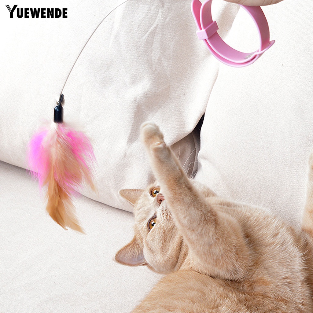 Yr.t Gậy Trêu Mèo Hình Lông Vũ Mắt Dài Thoải Mái Chống Cắn Giảm Áp Lực Vui Nhộn Trong Nhà