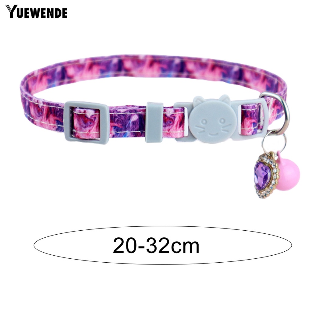 Yr.t Vòng Cổ Họa Tiết Hoạt Hình Dễ Tháo Gỡ Nhanh Chống Mài Mòn Có Thể Điều Chỉnh Cho Thú Cưng