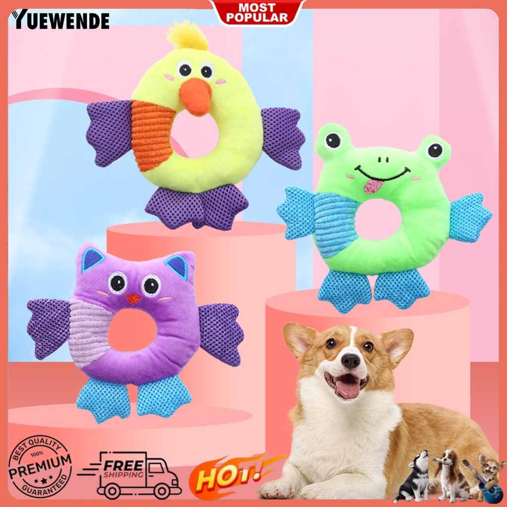 Đồ Chơi Nhồi Bông Mềm Mại Chống Cắn Có Âm Thanh Vui Nhộn Cho Thú Cưng