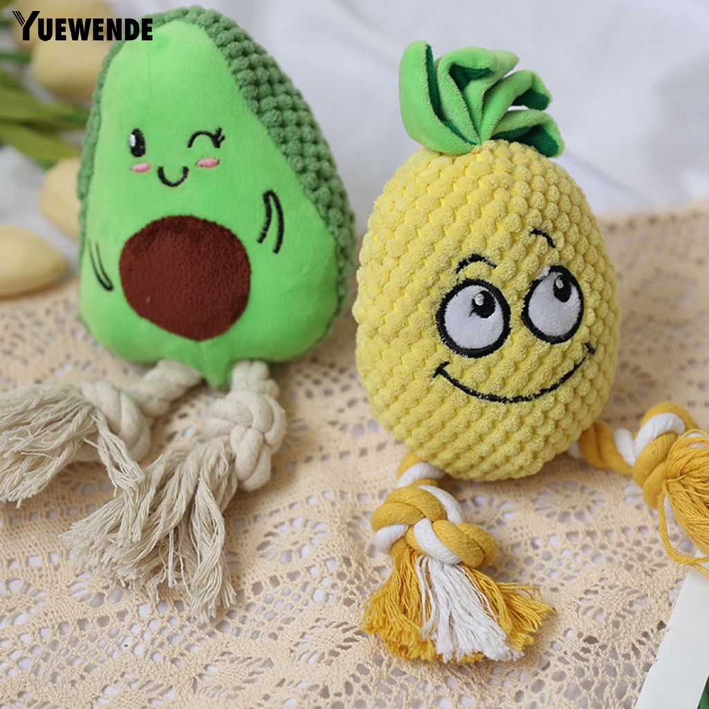 Đồ Chơi Nhồi Bông Hình Quả Dứa Hoạt Hình Có Âm Thanh Vui Nhộn Cho Thú Cưng