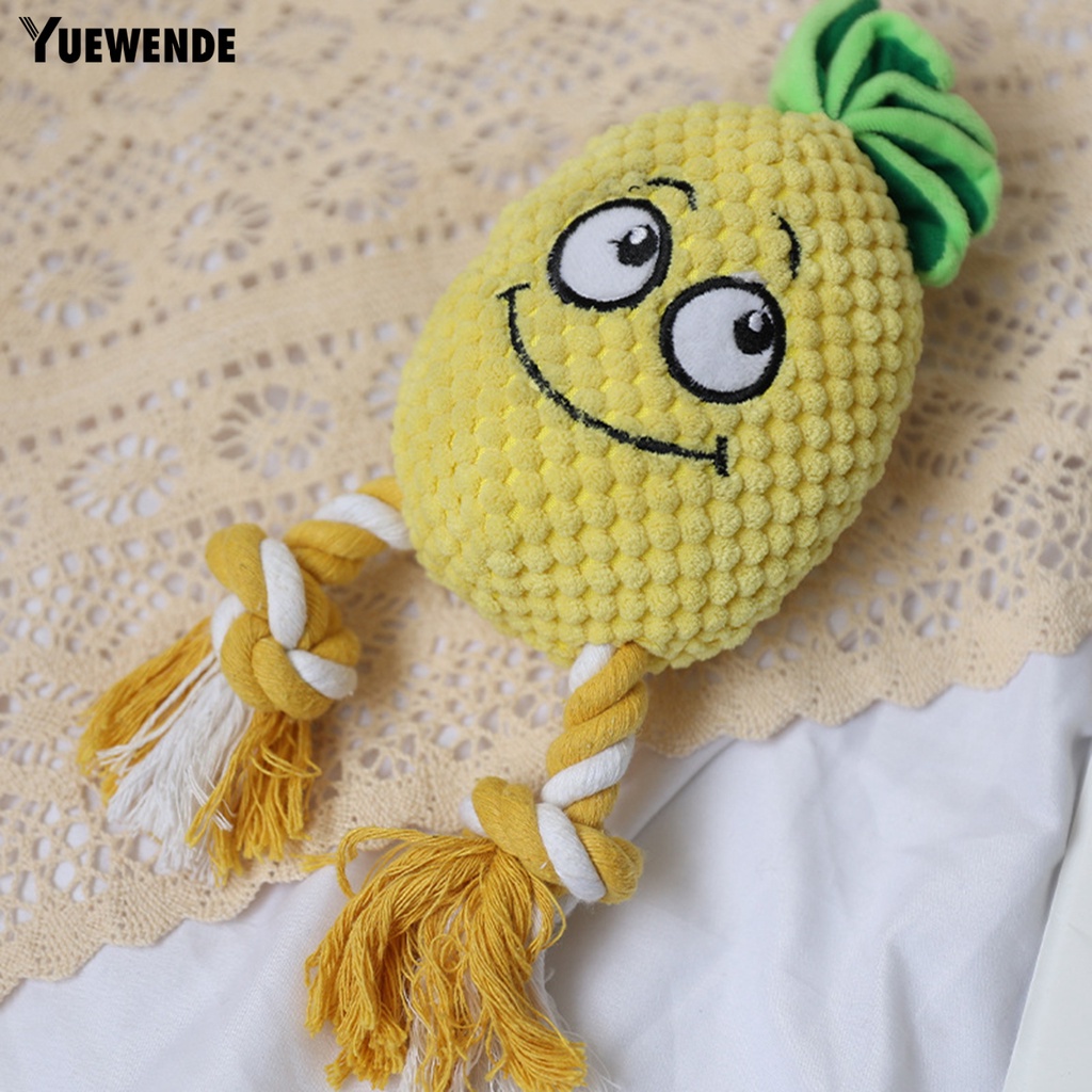 Đồ Chơi Nhồi Bông Hình Quả Dứa Hoạt Hình Có Âm Thanh Vui Nhộn Cho Thú Cưng