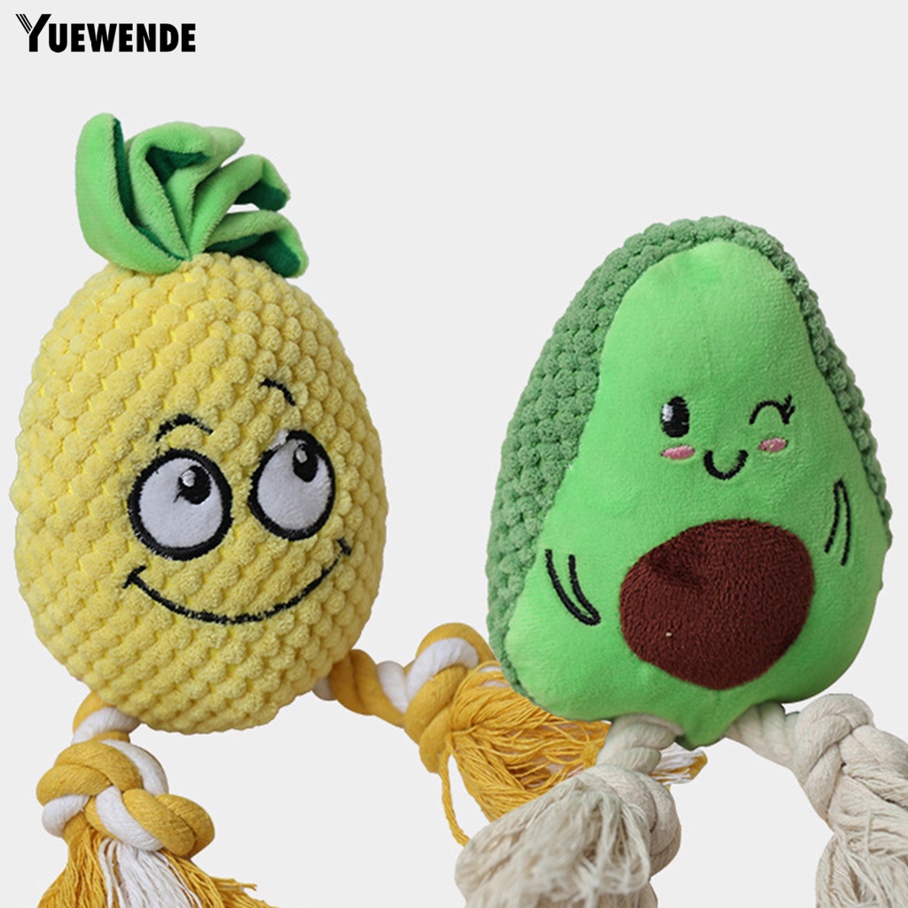 Đồ Chơi Nhồi Bông Hình Quả Dứa Hoạt Hình Có Âm Thanh Vui Nhộn Cho Thú Cưng