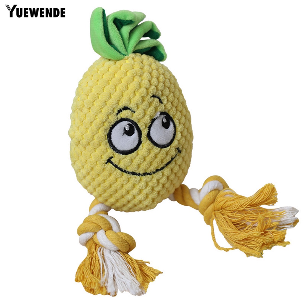 Đồ Chơi Nhồi Bông Hình Quả Dứa Hoạt Hình Có Âm Thanh Vui Nhộn Cho Thú Cưng