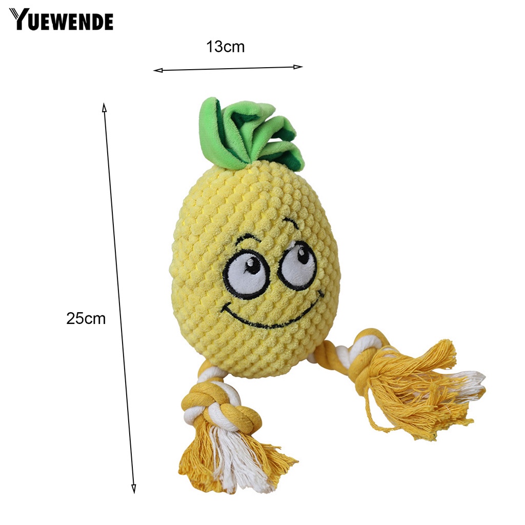 Đồ Chơi Nhồi Bông Hình Quả Dứa Hoạt Hình Có Âm Thanh Vui Nhộn Cho Thú Cưng
