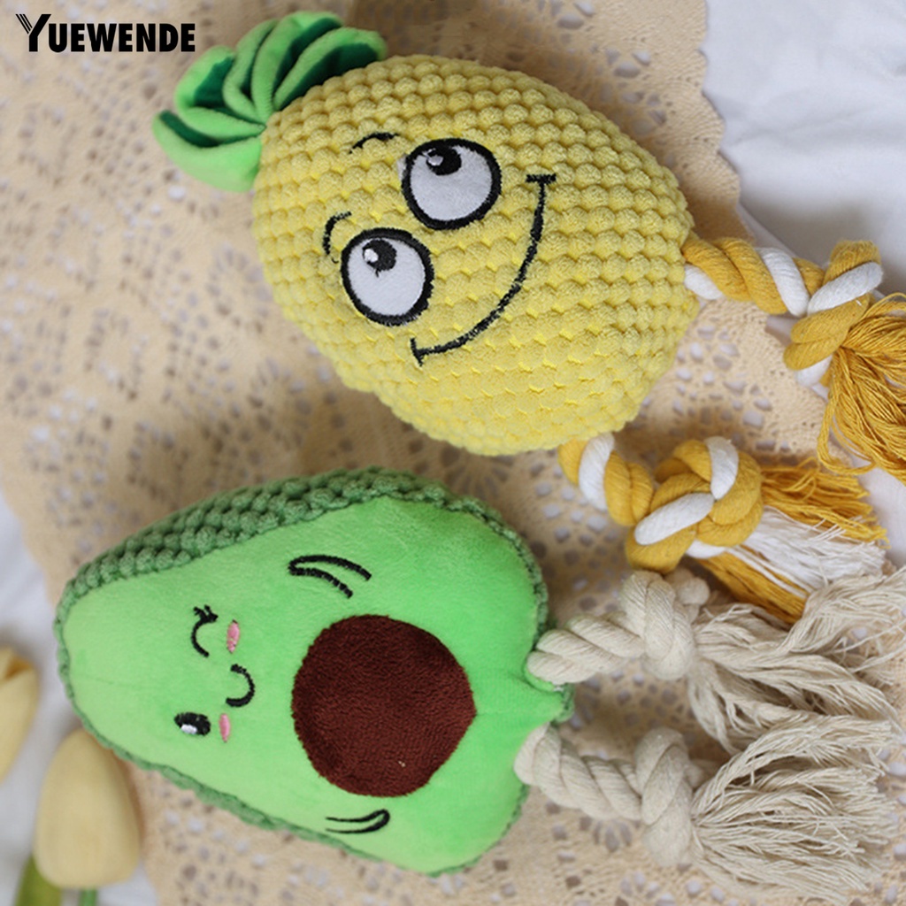 Đồ Chơi Nhồi Bông Hình Quả Dứa Hoạt Hình Có Âm Thanh Vui Nhộn Cho Thú Cưng