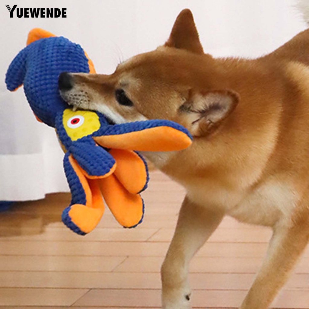 Đồ Chơi Nhồi Bông Hình Bạch Tuộc Hoạt Hình Mềm Mại Chống Cắn Cho Thú Cưng