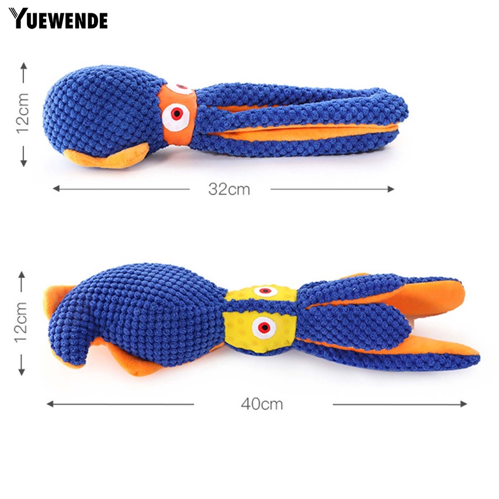 Đồ Chơi Nhồi Bông Hình Bạch Tuộc Hoạt Hình Mềm Mại Chống Cắn Cho Thú Cưng