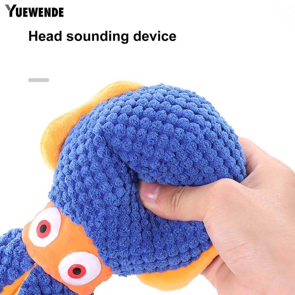 Đồ Chơi Nhồi Bông Hình Bạch Tuộc Hoạt Hình Mềm Mại Chống Cắn Cho Thú Cưng